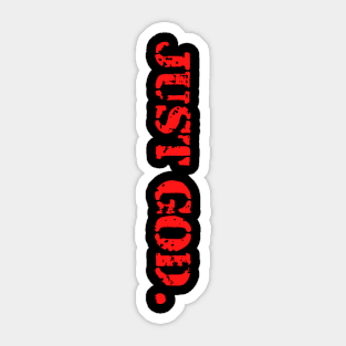 Just God Bible Verse Religious Good Faith Leader Sticker